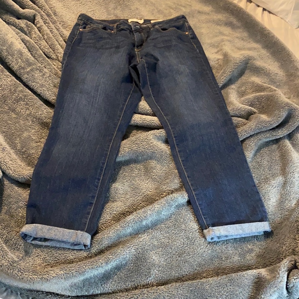 Rolled skinny jeans